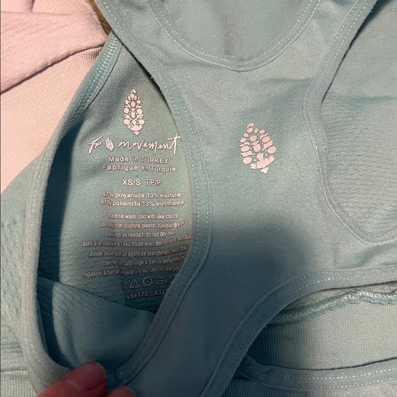 Women's Blue and White Sports Bras - Picture 4 of 8